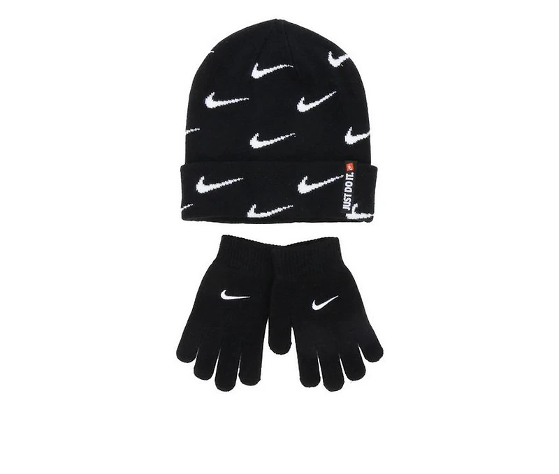 Nike Swoosh Repeat Beanie Set