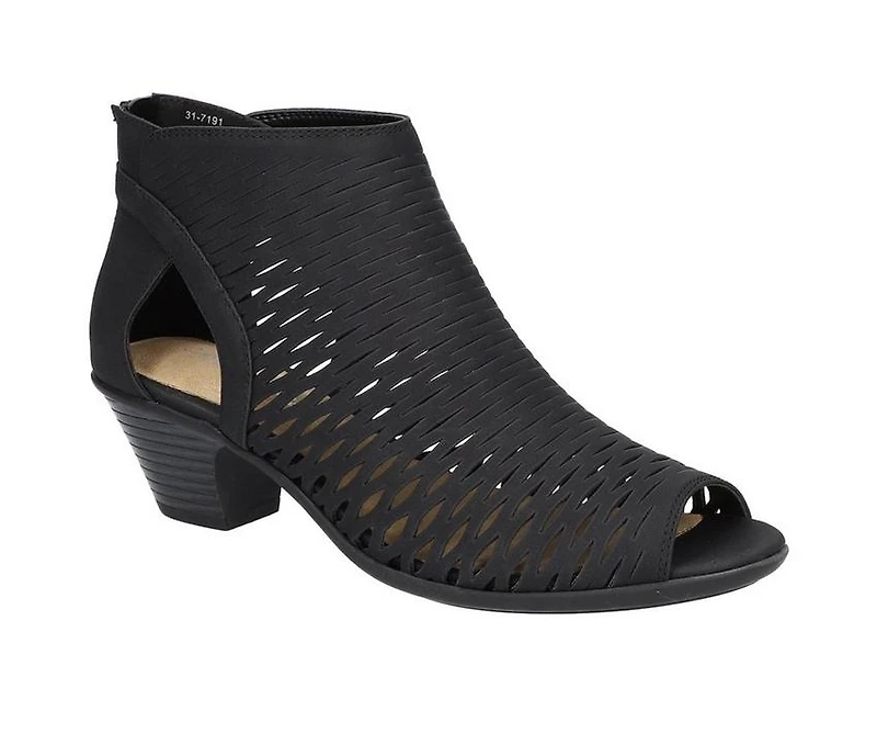 Women's Easy Street Sunrise Heeled Peep Toe Booties