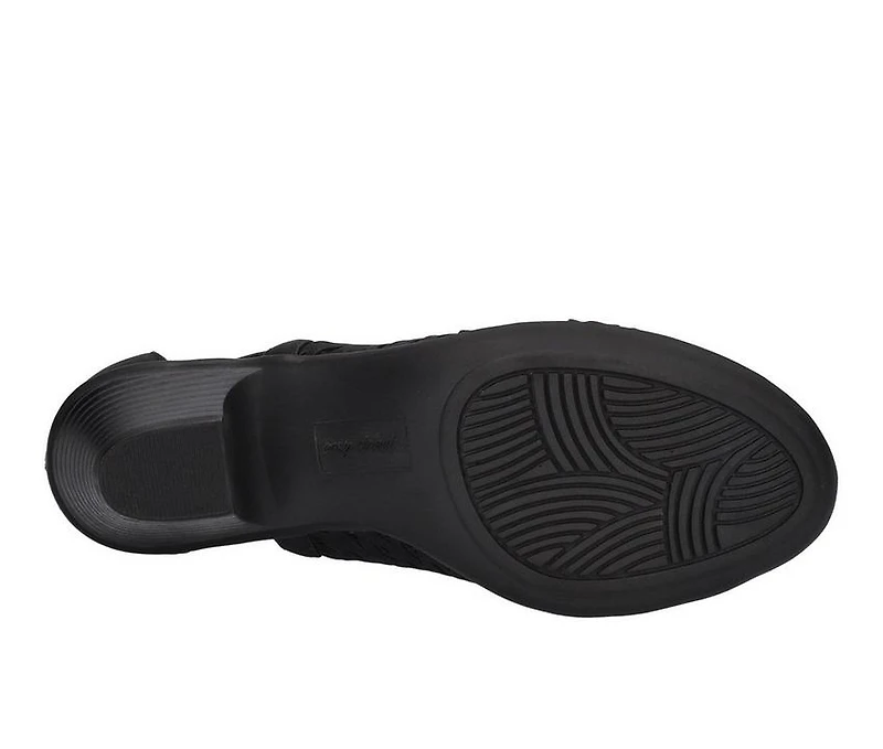 Women's Easy Street Sunrise Heeled Peep Toe Booties