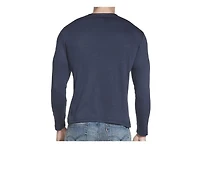 Skechers Go Apparel Men's Knit Pique Henley Long Sleeve Shirt