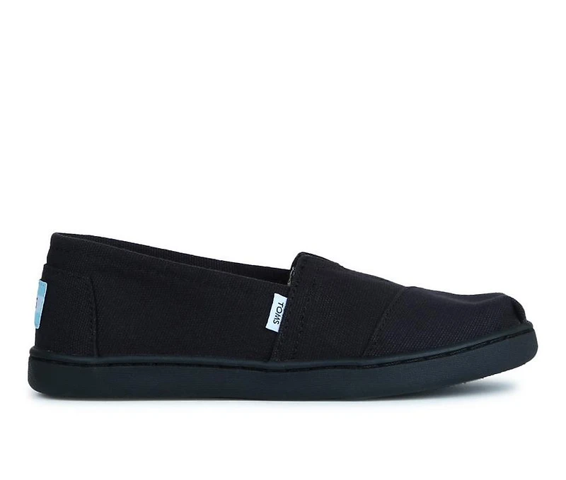 Girls' TOMS Little Kid & Big Youth Alpargata Black Slip-On Shoes