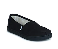 Girls' TOMS Little Kid & Big Youth Alpargata Black Slip-On Shoes