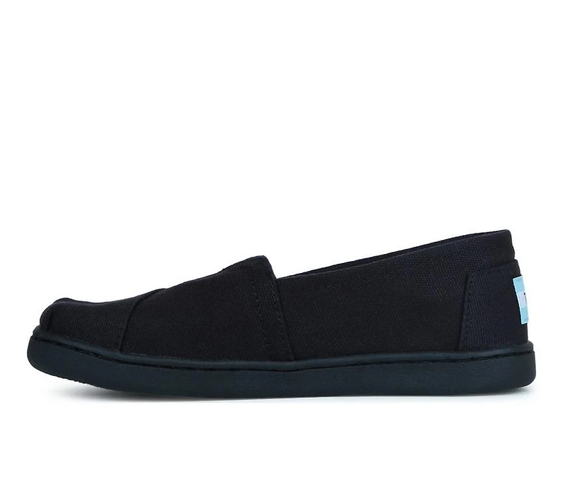 Girls' TOMS Little Kid & Big Youth Alpargata Black Slip-On Shoes