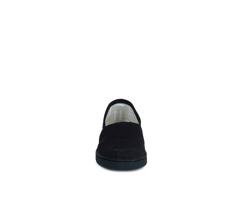 Girls' TOMS Little Kid & Big Youth Alpargata Black Slip-On Shoes