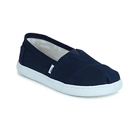 Girls' TOMS Little Kid & Big Alpargata Navy Slip-On Shoes
