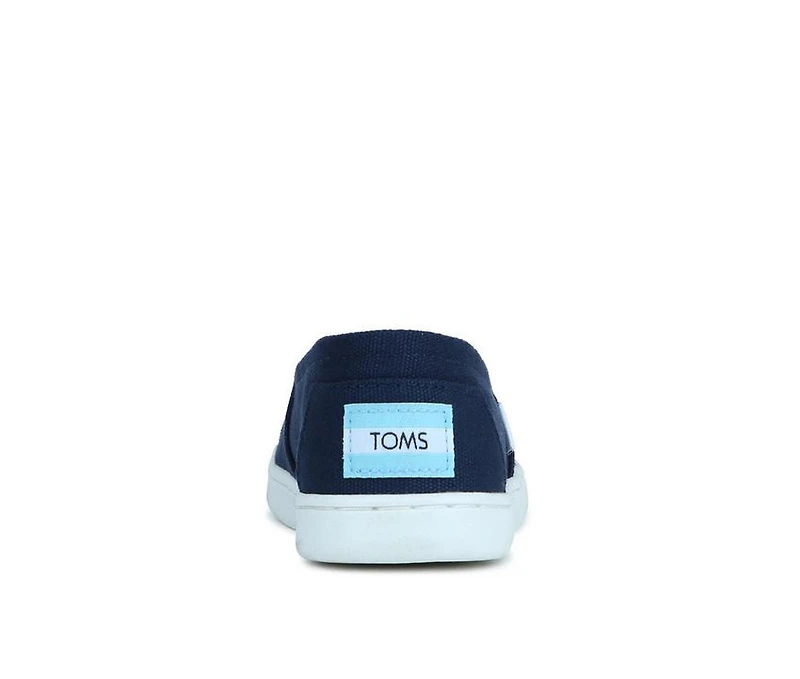 Girls' TOMS Little Kid & Big Alpargata Navy Slip-On Shoes