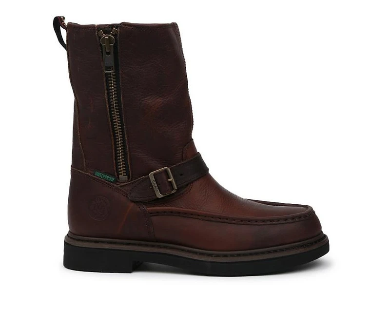 Men's Georgia Boot Side Zip Waterproof Bird Wellington Work Boots