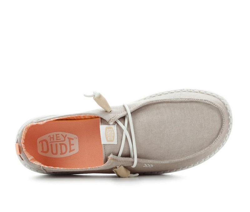 Women's HEYDUDE Wendy Chambray Casual Shoes
