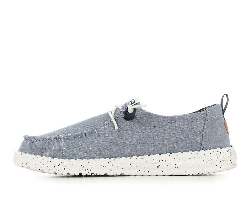 Women's HEYDUDE Wendy Chambray Casual Shoes
