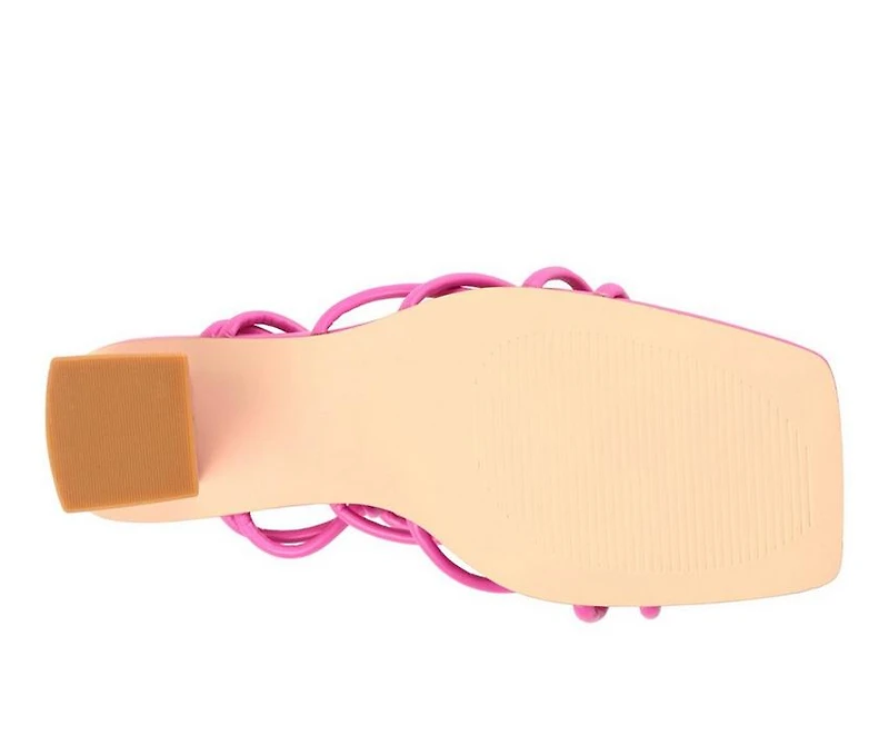 Women's Journee Collection Harpr Block Heel Dress Sandals