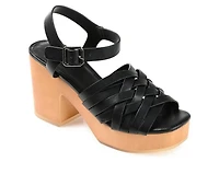 Women's Journee Collection Addisyn Platform Block Heel Sandals