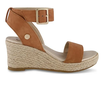 Girls' Jessica Simpson Little Kid & Big Asha Cuff Espadrille Wedge Sandals