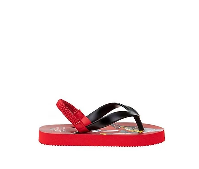 Boys' Disney Toddler & Little Kid Cars Back Strap Flip Flops