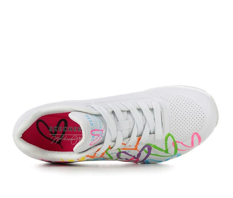 Women's Skechers Street Uno Highlight Love 177981 Wedge Sneakers