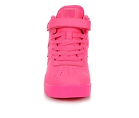 Girls' Fila Little Kid & Big Vulc 13 Knockout High-Top Sneakers