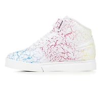 Girls' Fila Little Kid & Big Vulc 13 Crackle Flag High-Top Sneakers