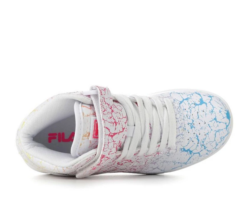 Girls' Fila Little Kid & Big Vulc 13 Crackle Flag High-Top Sneakers