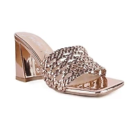 Women's London Rag Adorbs Block Heel Dress Sandals