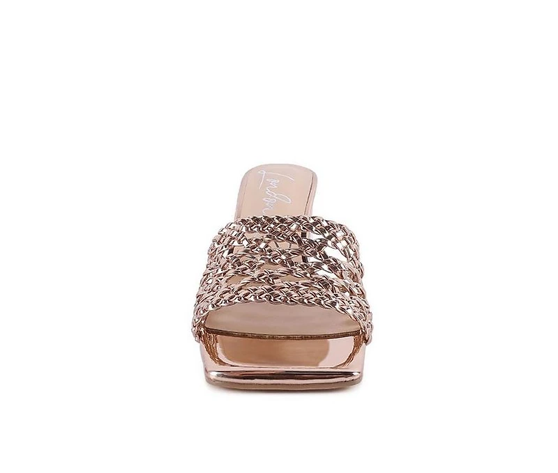 Women's London Rag Adorbs Block Heel Dress Sandals