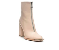 Women's London Rag Flower Blade Block Heel Booties