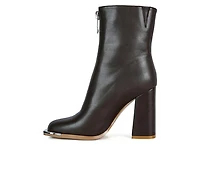 Women's London Rag Flower Blade Block Heel Booties