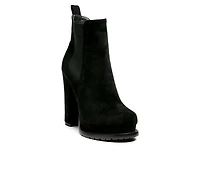 Women's London Rag Spire Platform Block Heel Booties