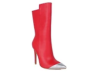 Women's London Rag Twitch Mid Calf Stiletto Booties