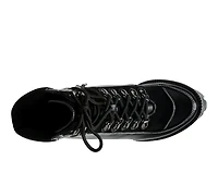 Women's London Rag Yeti Lace Up Heeled Moto Booties