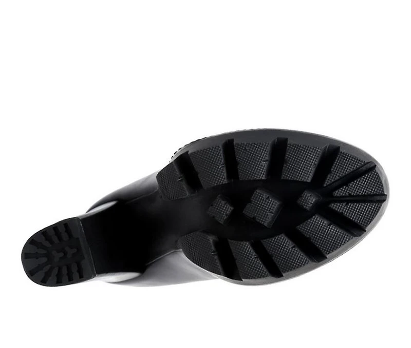 Women's London Rag Yeti Lace Up Heeled Moto Booties