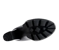 Women's London Rag Yeti Lace Up Heeled Moto Booties