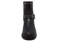 Women's RideTecs 6" Heeled Buckle Biker Booties