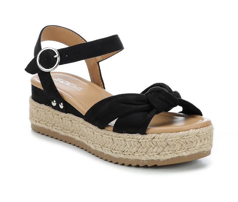 Women's Soda Tye Espadrille Wedges