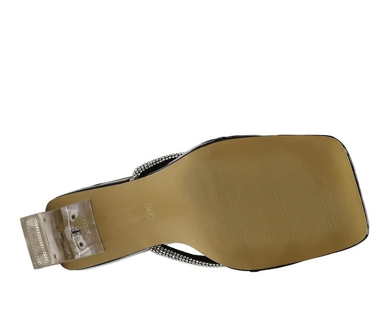 Women's London Rag Litchi Dress Sandals