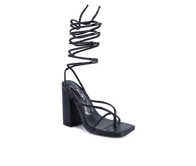 Women's London Rag Dance Block Heel Dress Sandals