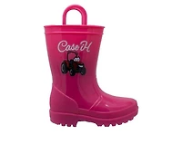 Girls' Case IH Little Kid PVC Light-Up Rain Boots