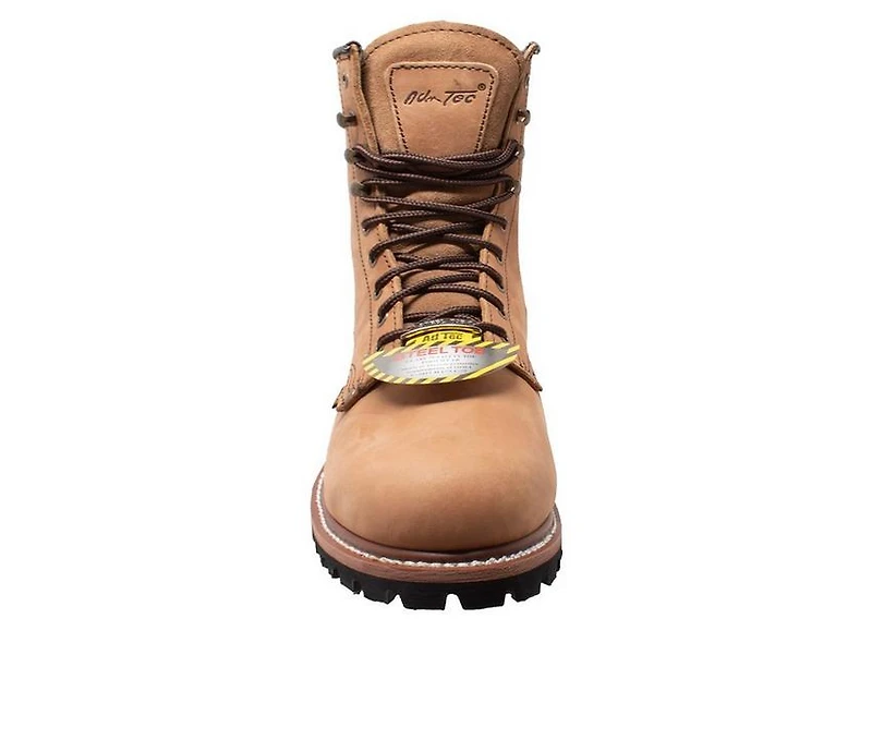 Men's AdTec 9" Waterproof Steel Toe Logger Work Boots