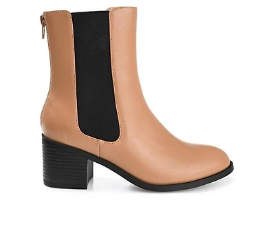 Women's Journee Collection Tayshia Block Heel Chelsea Booties