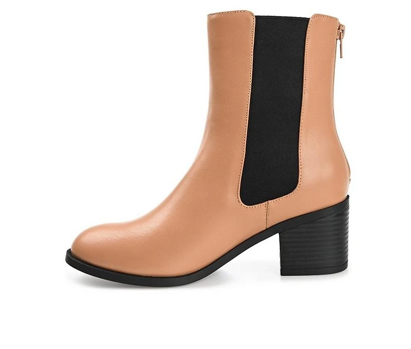 Women's Journee Collection Tayshia Block Heel Chelsea Booties