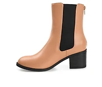 Women's Journee Collection Tayshia Block Heel Chelsea Booties