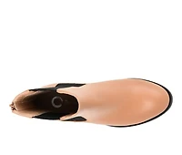 Women's Journee Collection Tayshia Block Heel Chelsea Booties