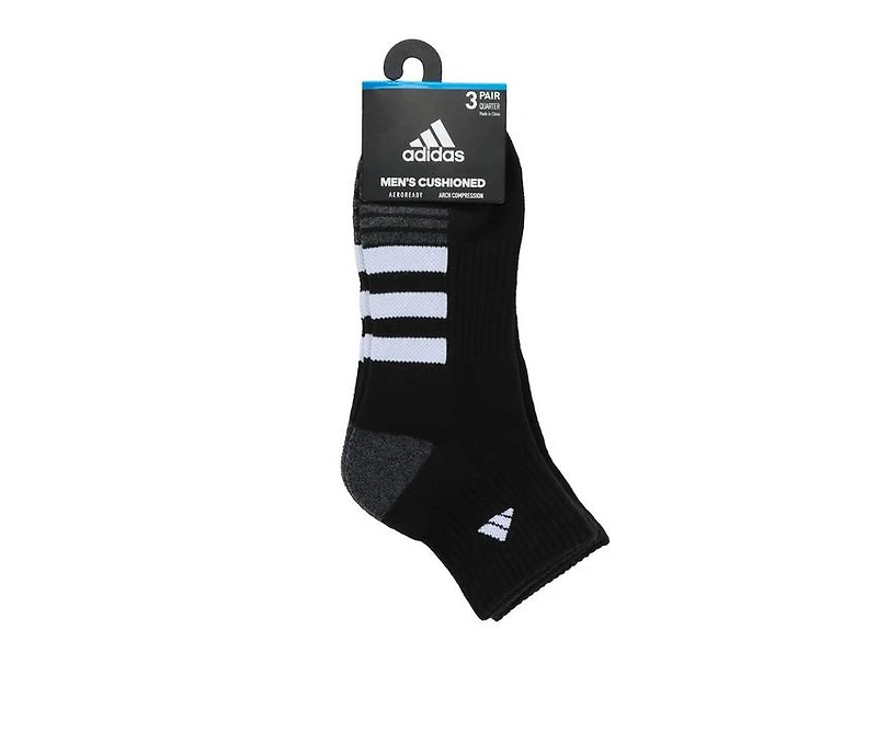 Adidas Men's 3P Cushion Quarter 3.0 Socks