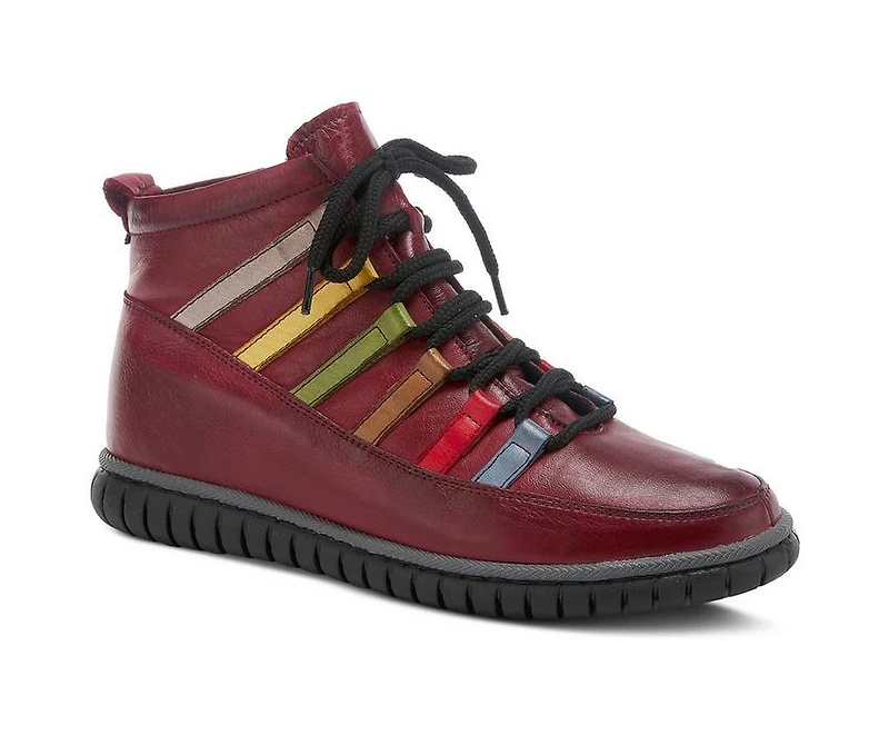 Women's SPRING STEP Mambo Lace Up Sneaker Booties