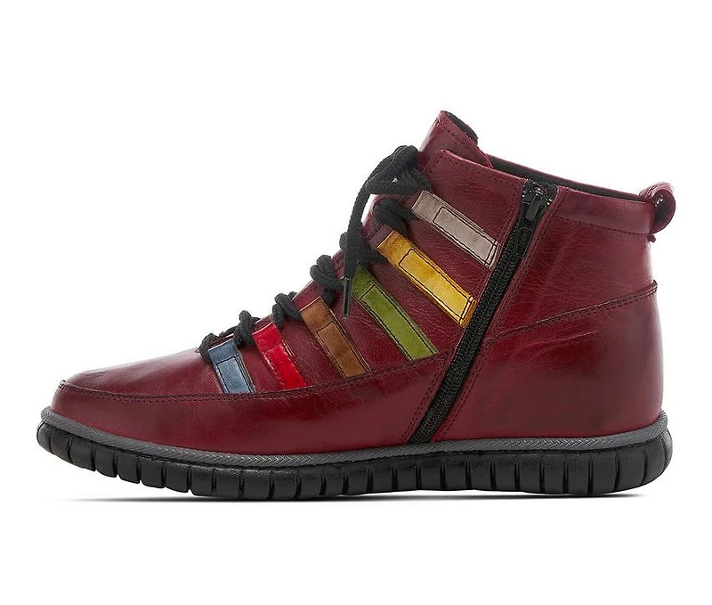 Women's SPRING STEP Mambo Lace Up Sneaker Booties