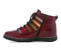 Women's SPRING STEP Mambo Lace Up Sneaker Booties