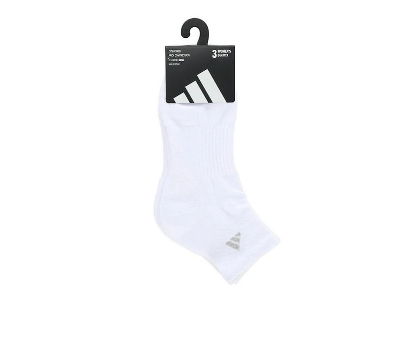 Adidas Women's 3P Cushion 3.0 Quarter Socks