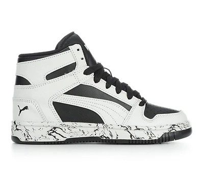 Boys' Puma Big Kid Rebound Lay Up Mid Marble Basketball Sneakers