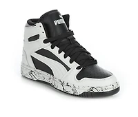 Boys' Puma Big Kid Rebound Lay Up Mid Marble Basketball Sneakers