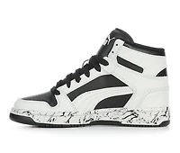 Boys' Puma Big Kid Rebound Lay Up Mid Marble Basketball Sneakers