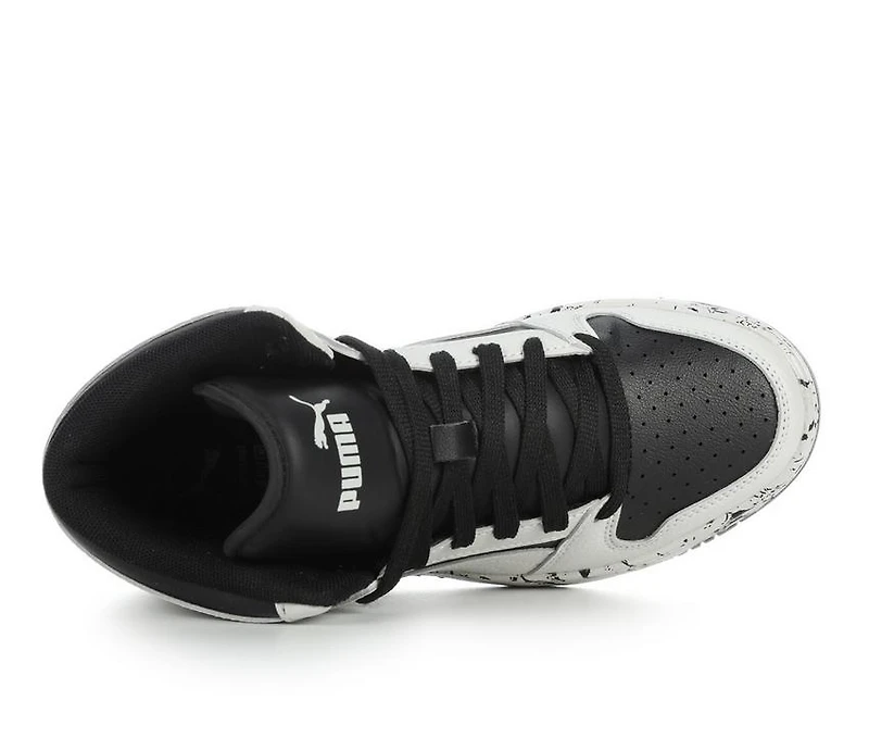 Boys' Puma Big Kid Rebound Lay Up Mid Marble Basketball Sneakers