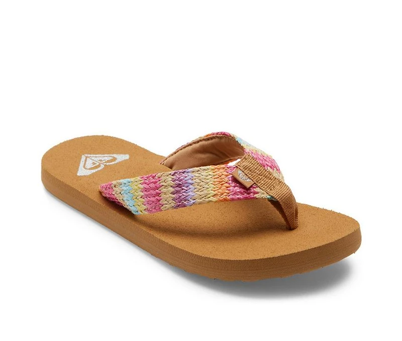 Girls' Roxy Little Kid & Big Porto Raffia Flip-Flops